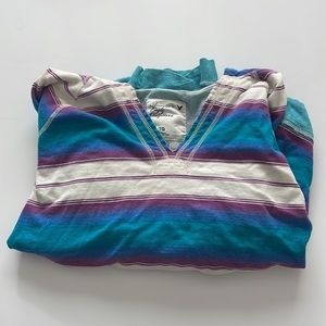 American Eagle Striped Hoodie